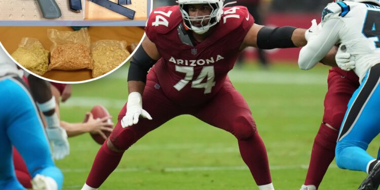 Cardinals offensive lineman Isaiah Adams facing gun charges after arrest