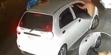 Colombia fan goes topless then falls out of car in wild World Cup video