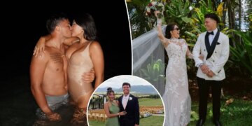 Dillon Gabriel gets married to longtime girlfriend Zoe Caswell in Hawaii