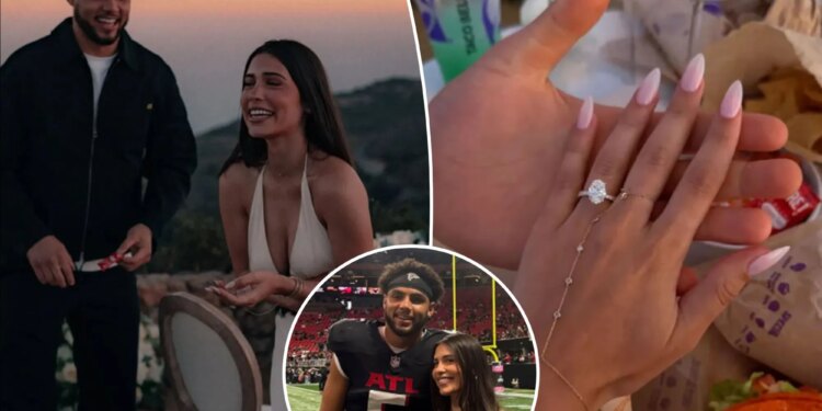 Drake London gets engaged after signing $141 million Falcons deal