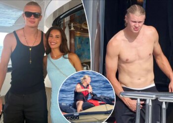 Erling Haaland, girlfriend enjoy day on private yacht after World Cup