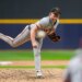 San Francisco Giants pitcher Logan Webb on the mound.