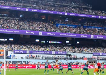 A sold-out crowd of 42,175 flocked to Flushing to watch Gotham FC's win over the Washington Spirit on July 15, 2026 at Citi Field for the first NWSL match held in New York City.