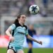 Gotham FC midfielder Rose Lavelle controlling the ball during a game against San Diego Wave FC.
