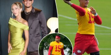 How Patrick Mahomes' wife Brittany reacted to QB's return to field after injury