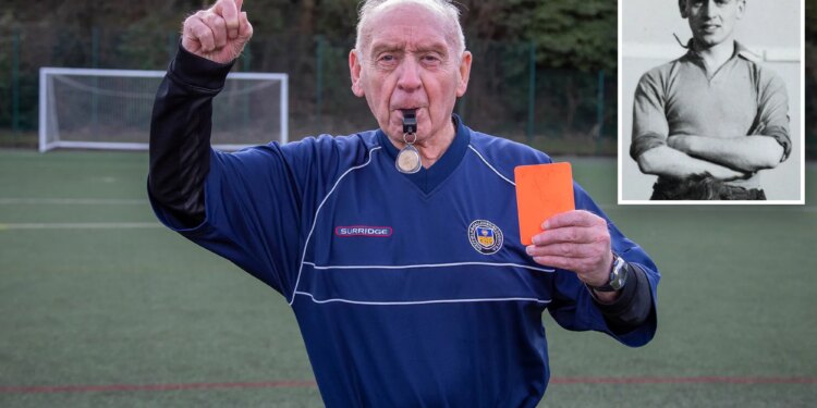 How a 93-year-old soccer referee credits wartime rations and discipline for his longevity