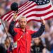 USMNT captain Tim Ream acknowledges the crowd during a ceremonial first pitch ceremony for the team before the Mariners' game against the Blue Jays on July 3, 2026 in Seattle.