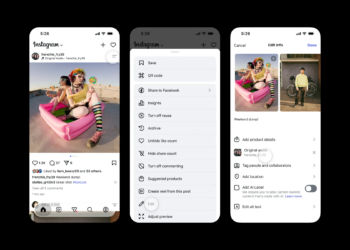 Instagram’s feature that allows users to change the audio track to posts after publishing them.