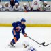 Malte Gustafsson during an Islanders rookie scrimmage on July 1, 2026.
