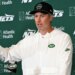 General manager talks to the media on the first day of Jets training camp on July 29, 2026.