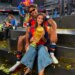 The left-footed phenom Lamine Yamal and his girlfriend, influencer Inés García Santos, were all smiles while they sat together on the ceremonial stairs at New York/New Jersey Stadium (MetLife Stadium) and she held the FIFA World Cup.