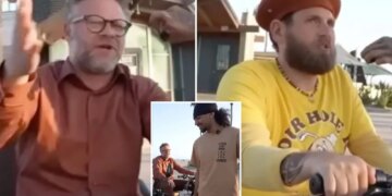 Live-streamer irks Seth Rogen and Jonah Hill while they film The Studio