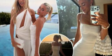 Livvy Dunne stuns at Michael Rubin's Hamptons white party
