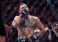 Conor McGregor reacting after losing a welterweight fight.