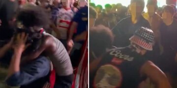 Massive brawl breaks out inside FIFA Fanzone on Washington's National Mall during USMNT World Cup game