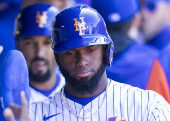 Mets centerfielder Luis Robert Jr. did not play in a rehab game for Double-A Binghamton on Tuesday.