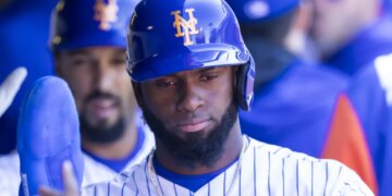 Mets centerfielder Luis Robert Jr. did not play in a rehab game for Double-A Binghamton on Tuesday.