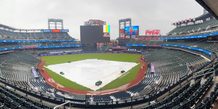 Tuesday's Mets vs. Braves game has been postponed due to forecasted rain, with a split doubleheader set for Wednesday.