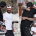 Michael Jordan hugs David Beckham during Ibiza vacation with wives