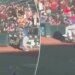 Minor league mascot bowls over Alek Thomas on scooter