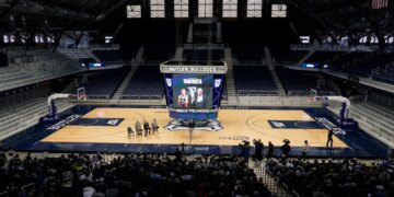 Butler's head coach Thad Matta is introduced during an NCAA college basketball news conference at Hinkle Fieldhouse.