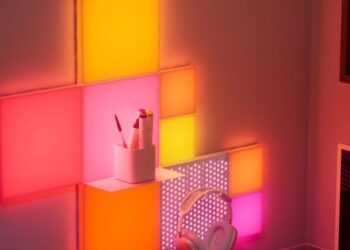 Nanoleaf’s colorful pegboard and shelf kit is half off