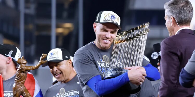 Freddie Freeman and the Dodgers defeated the Yankees in the World Series in October 2024.