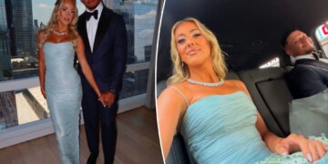 Patrick Mahomes, wife show off attire from Travis Kelce-Taylor Swift wedding