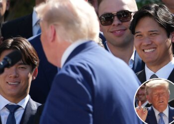 President Trump makes Dodgers stars laugh on White House visit