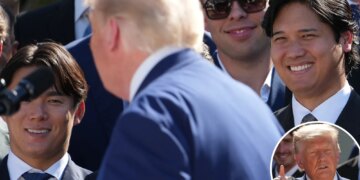 President Trump makes Dodgers stars laugh on White House visit