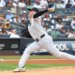 New York Yankees pitcher Ryan Weathers (40) throws a pitch during the first inning against the Minnesota Twins.