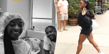 Simone Biles undergoes procedure one month after 'almost dying' in life-threatening health scare