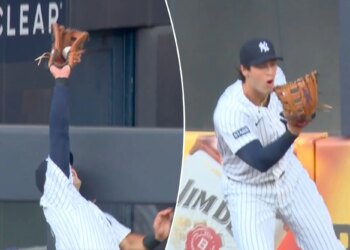 Spencer Jones in disbelief after Yankees home run robbery goes wrong