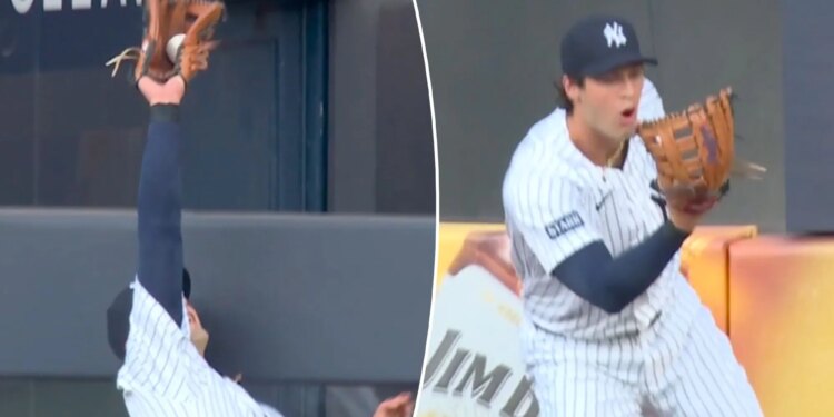 Spencer Jones in disbelief after Yankees home run robbery goes wrong