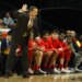 Steve Masiello, who was named St. John's new general manager, shouts out instructions during a 2024 Red Storm game in which he replaced Rick Pitino who was battling COVID at the time.