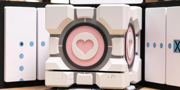 The cube was a lie: up close with our Dbrand Companion Cube before it gets destroyed
