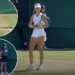The moment 15-year-old tennis prodigy Ida Wobker booted out of Wimbledon