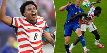 USA World Cup run in jeopardy from terrible Folarin Balogun red card