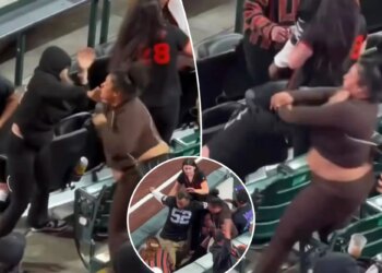 Violent fan brawl breaks out at Giants-Rockies game