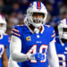 Buffalo Bills linebacker Von Miller (40) looks on.