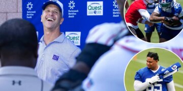 Welcome to Camp Harbaugh, where Giants' transformation begins