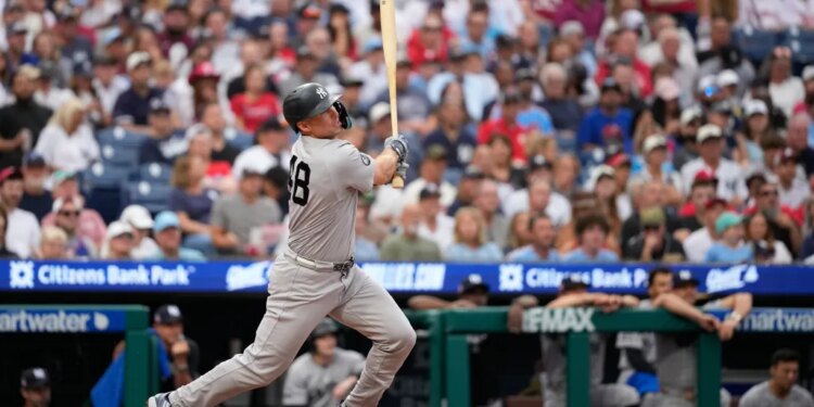 Paul Goldschmidt hitting a home run against the Philadelphia Phillies.